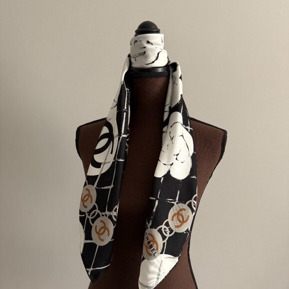 New Chanel Silk Scarf - Picture 15 of 16